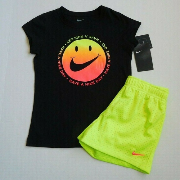 nike smiley face shorts